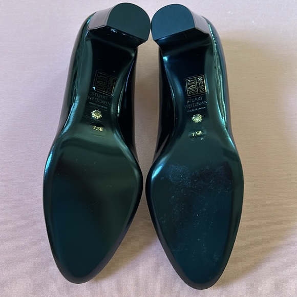 New Stuart Weitzman Patent leather Shoes. Black. Size 7.5. - Picture 6 of 6